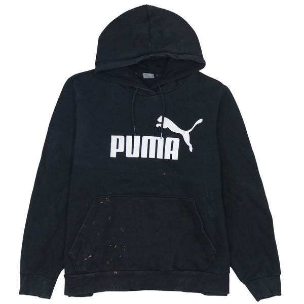 Puma 90's Black Spellout Pullover Hoodie XXLarge (2XL) - Women's