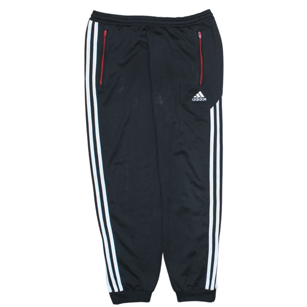 Adidas Vintage 90's 3 Stripes Sweatpants, Women's Medium, Black Joggers