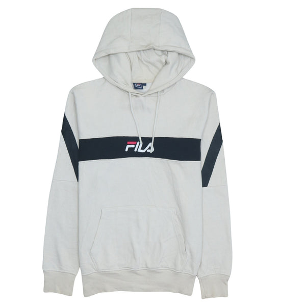 Fila Vintage 90's Beige Cream Hoodie Pullover Large