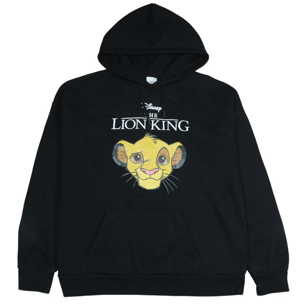 Vintage Disney 90's Lion King Black Hoodie Women's Medium Pullover