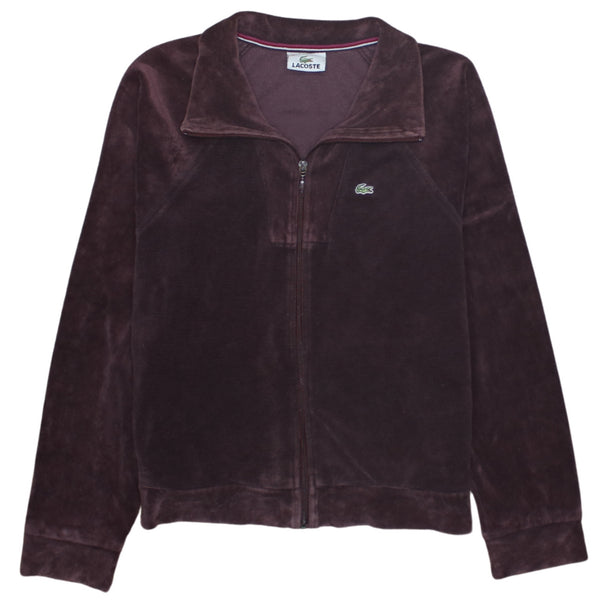 Lacoste 90's Lightweight Full Zip Up Sweatshirt XSmall  Red