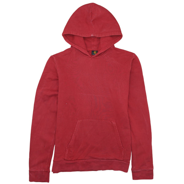 Carhartt 90's Plain Pullover Hoodie Large Red