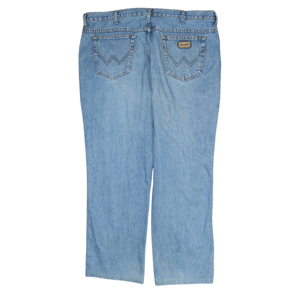 Wrangler 90's Lightwash Straight Leg Baggy Jeans / Pants 42 Blue