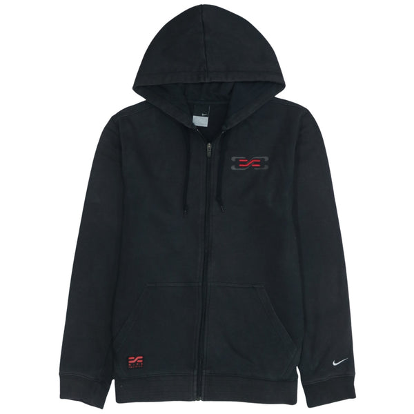 Nike 90's Black Swoosh Full Zip Up Hoodie Men's Size Small