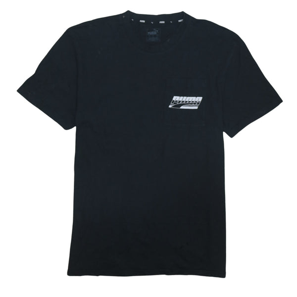 Puma 90's Short Sleeves Crew Neck T Shirt Medium Black