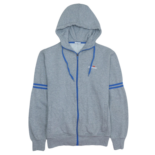 Ellesse 90's Sportswear Full Zip Up Hoodie Large  Grey
