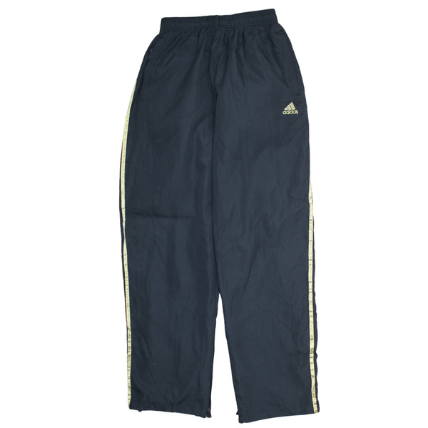 Adidas 90's 3 Stripes Straight Leg Baggy Trousers / Pants 24 Black