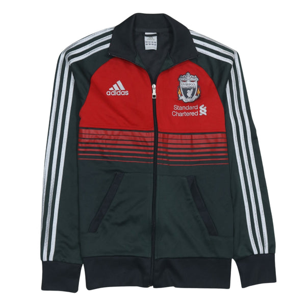 Adidas 90's Striped Sleeve Full Zip Up Sweatshirt Small Black