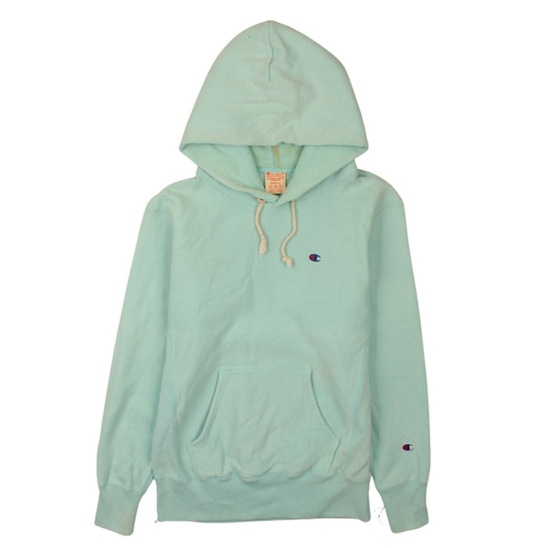 Champion Vintage 90s Blue Small Hoodie Pullover with Drawstring Pockets
