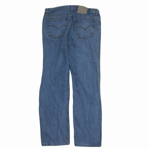 Levi's 90's 501 Straight Leg Baggy Trousers / Pants 34 Navy Blue
