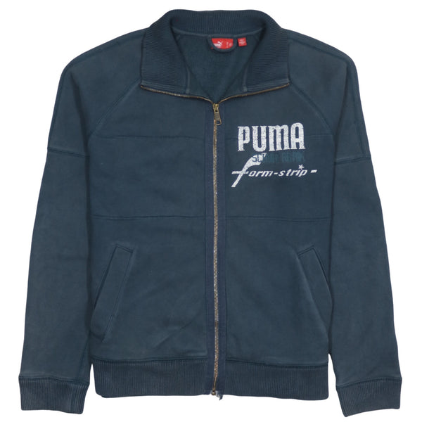 Puma 90's Lightweight Full Zip Up Sweatshirt Large Black