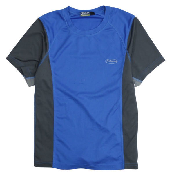 Retro 90's Blue Short Sleeves Crew Neck T-Shirt Medium Vintage