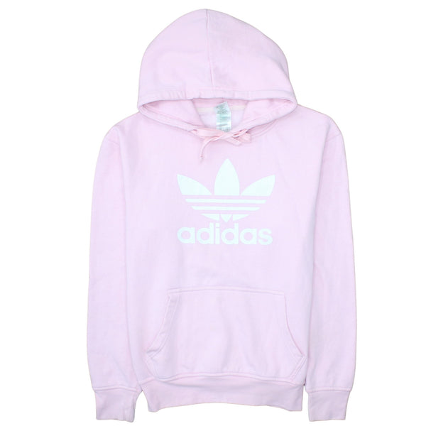 Adidas 90's Spellout Pullover Hoodie XLarge Pink