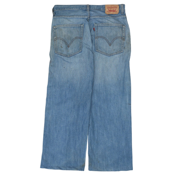 Levi's 90's 569 Straight Leg Baggy Trousers / Pants 32 Blue