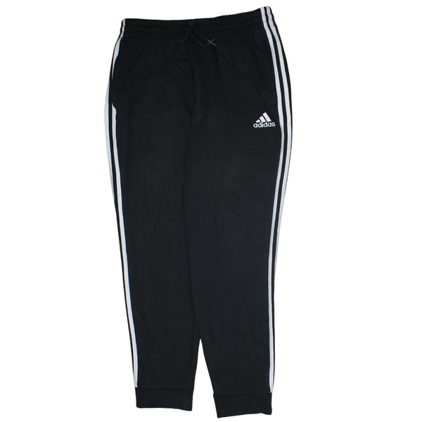 Adidas 90's 3 Stripes Casual Joggers / Sweatpants Large Black