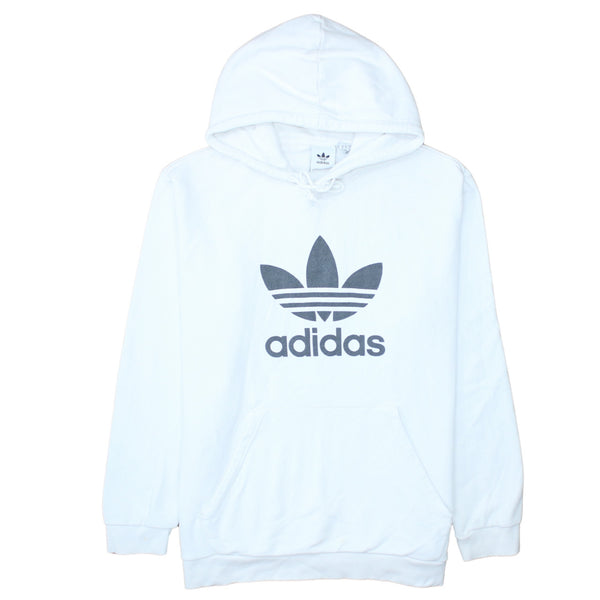 Adidas 90's Spellout Pullover Hoodie XLarge White