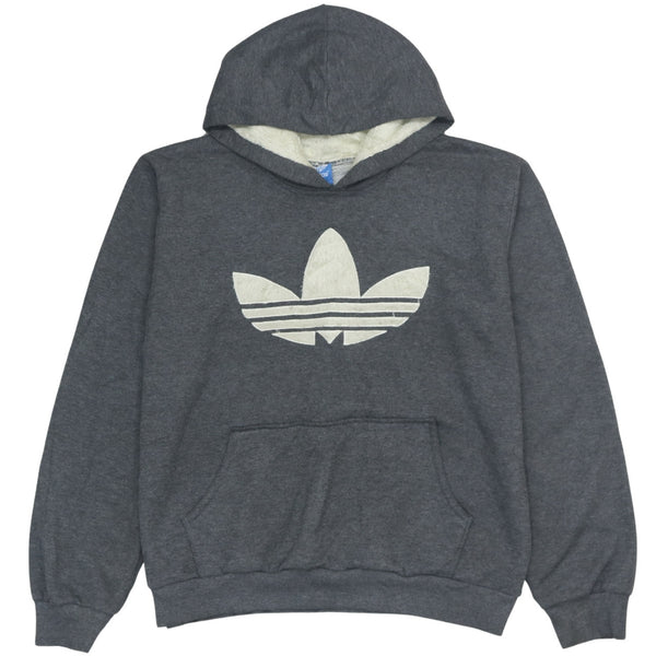 Adidas Vintage 90's Spellout Grey Pullover Hoodie Men's XL Cotton