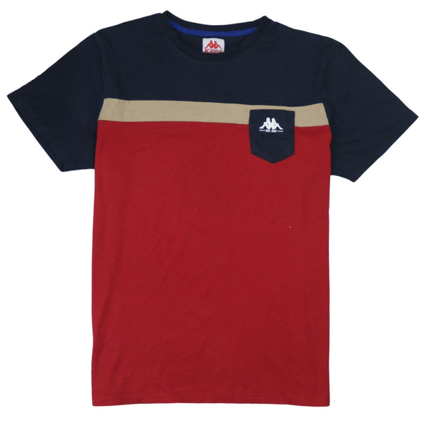 Kappa 90's Short Sleeves Crew Neck T Shirt XLarge Navy Blue