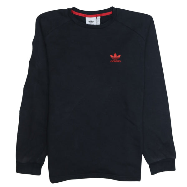 Adidas 90's Lightweight Crew Neck Sweatshirt Small Black