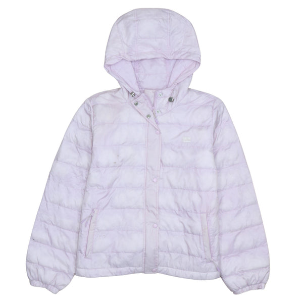 Levi's 90's Lightweight Full Zip Up Puffer Jacket Medium Pink