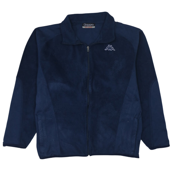 Vintage Kappa 90's Navy Blue XXLarge Warm Hiking Fleece Jumper