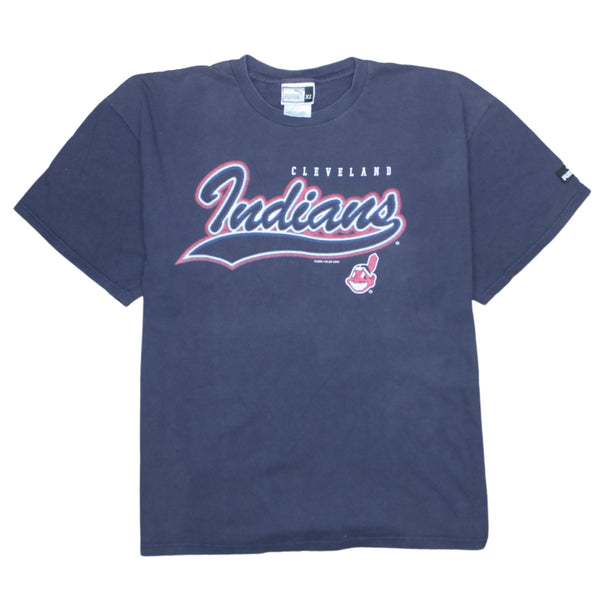 Puma Men's Vintage 90's Crew Neck T-Shirt XL Navy Blue Cotton Tee