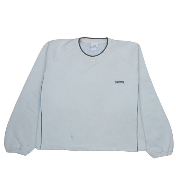 Adidas 90's Lightweight Crew Neck Sweatshirt XLarge Grey