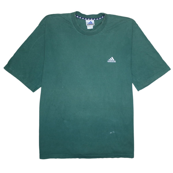 Adidas 90's Short Sleeves Crew Neck T Shirt XLarge Green