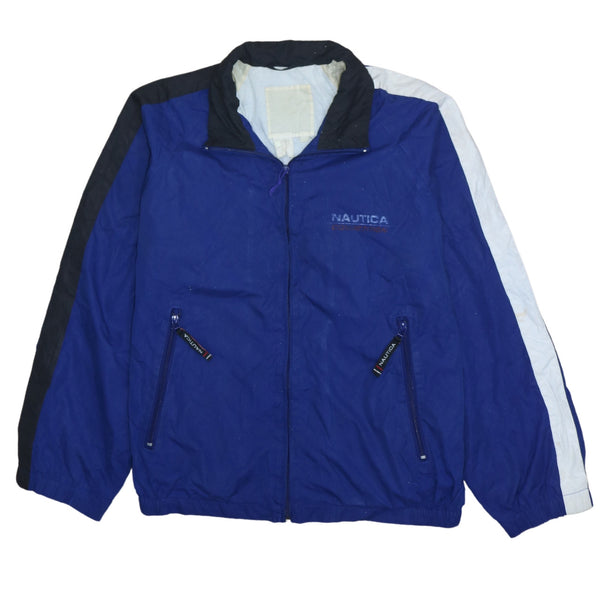 Nautica 90's Lightweight Full Zip Up Windbreaker XLarge  Blue