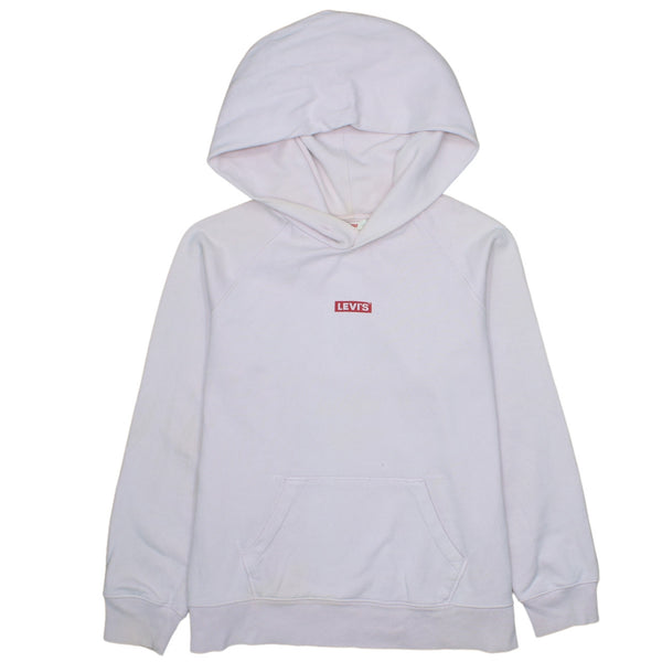 Levi's 90's Pink Drawstring Hoodie Pullover Men Small Vintage Cotton