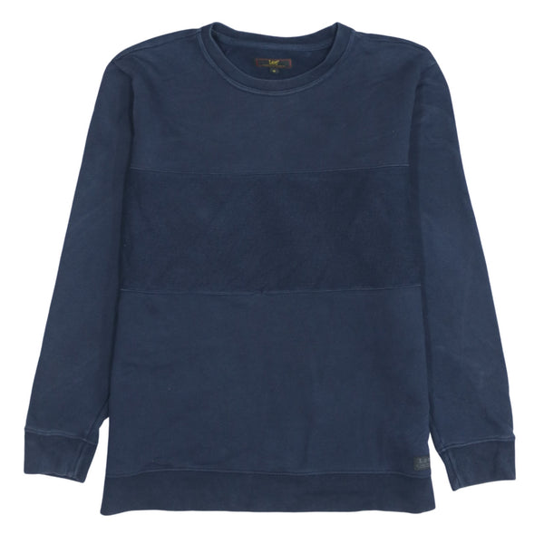 Lee 90's Vintage Navy Blue Crew Neck Sweatshirt Medium