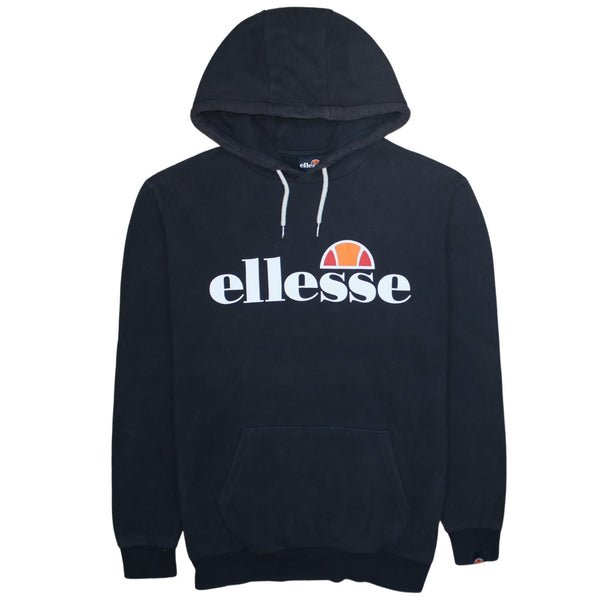 Ellesse 90's Spellout Pullover Hoodie Small Black
