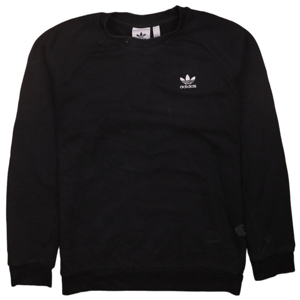 Adidas Men's Small 90s Era Black Crew Neck Heavyweight Sweatshirt