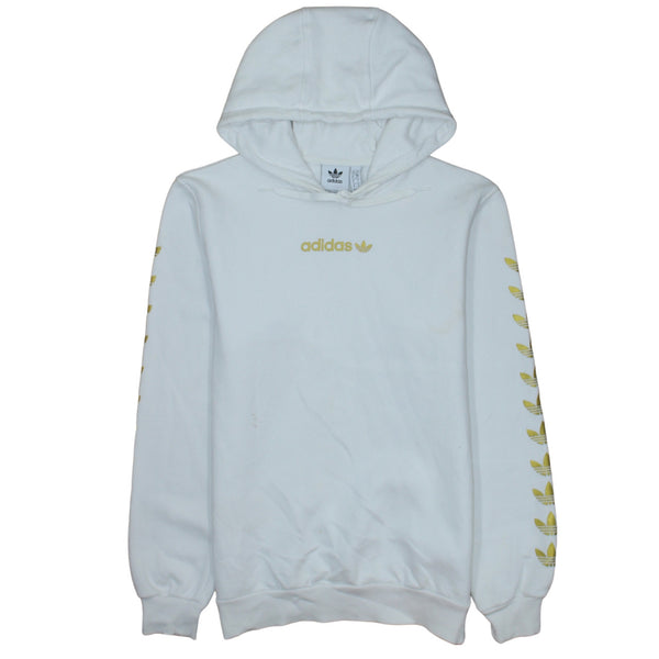 Adidas 90's Lightweight Pullover Hoodie Small White
