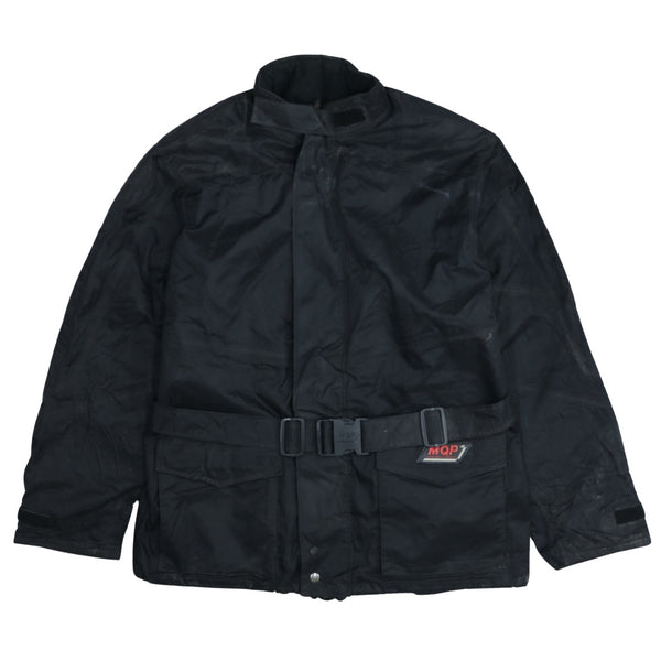 Retro 90's Black Lightweight Full Zip Up Windbreaker XLarge