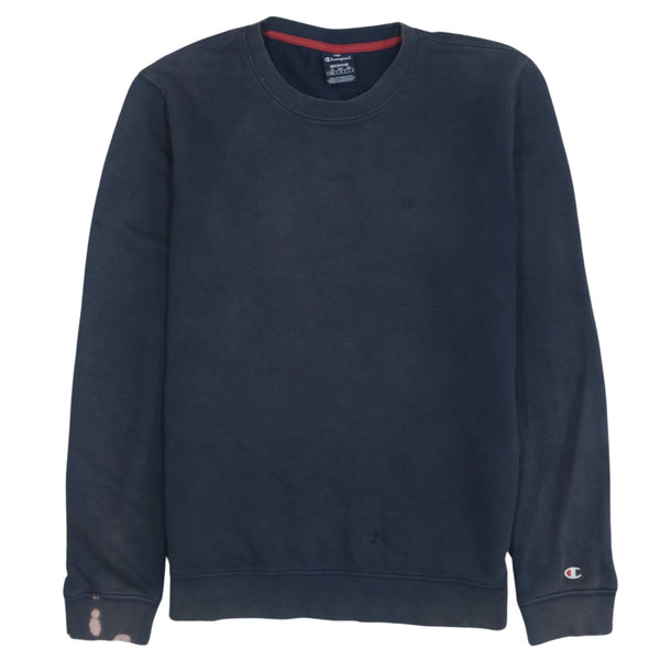 Champion Men's 90's Vintage Navy Blue Lightweight Crew Sweatshirt M