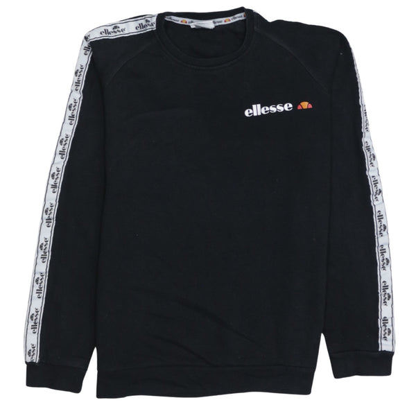 Ellesse 90's Lightweight Crew Neck Sweatshirt Small  Black