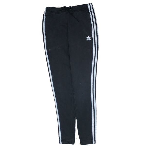 Adidas 90's 3 Stripe Casual Joggers / Sweatpants Medium  Black