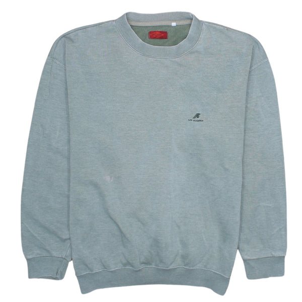 Lee 90's Vintage Khaki Green Crew Neck Sweatshirt Large Size