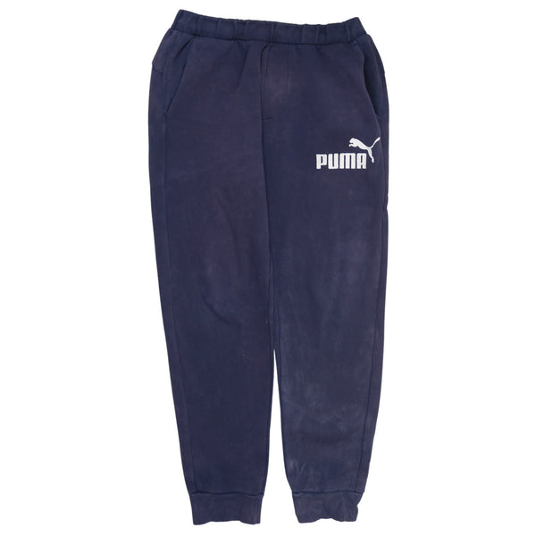 Puma 90's Casual Joggers / Sweatpants Medium Navy Blue