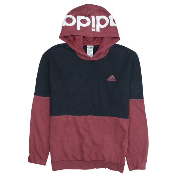 Adidas Vintage 90's Lightweight Pullover Hoodie Large Black