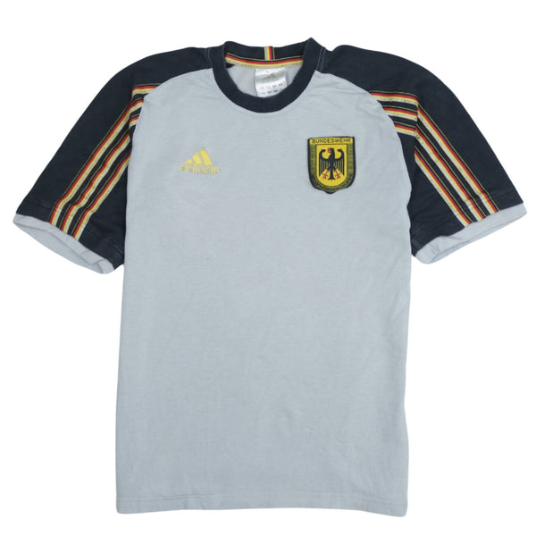 Adidas 90's Vintage Grey Crew Neck T-Shirt, Men's XSmall
