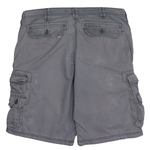 Lee 90's Vintage Grey Baggy Chino Shorts for Men Size 34