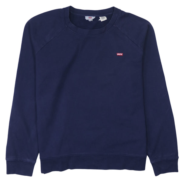 Levi's 90's Lightweight Crew Neck Sweatshirt Medium Navy Blue