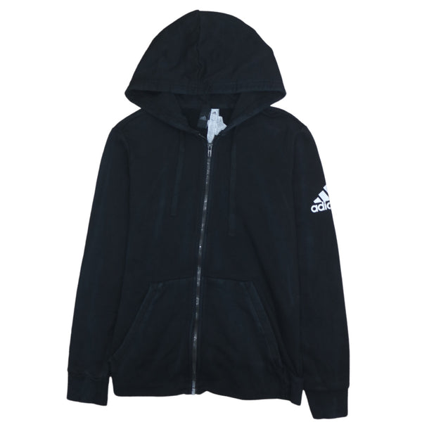 Adidas 90s Vintage Full Zip Hoodie Large Black