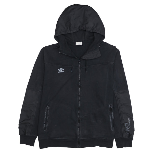 Umbro 90's Lightweight Full Zip Up Hoodie XXLarge (2XL) Black