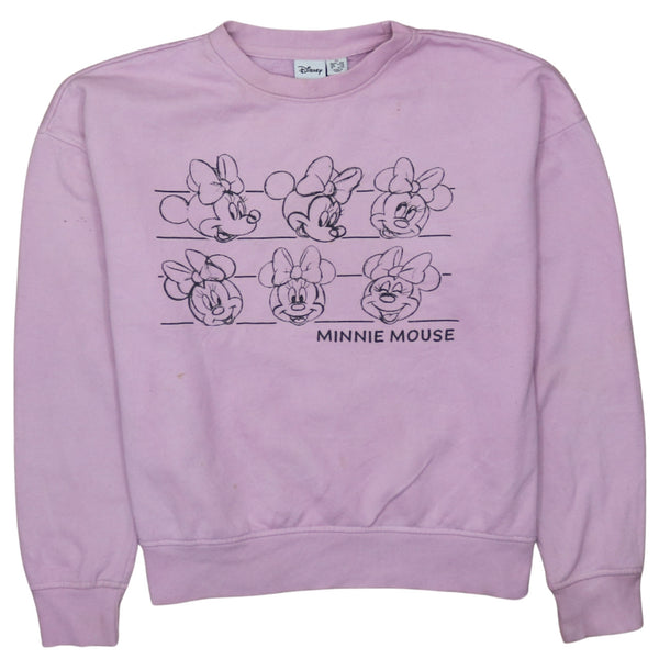Pink 90's Disney Minnie Mouse Sweatshirt XSmall Women's Crew Neck