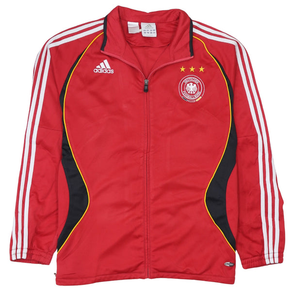 Adidas 90's Red German Training Top Sweatshirt Full Zip Medium