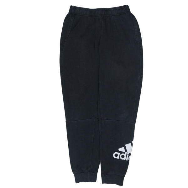 Adidas Black 90's Elastic Waist Joggers Sweatpants Women's L Vintage