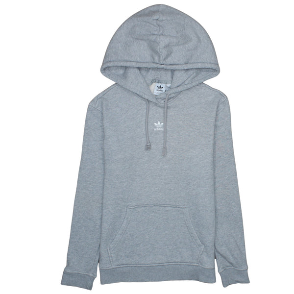 Adidas 90's Drawstring Pockets Pullover Hoodie XSmall Grey